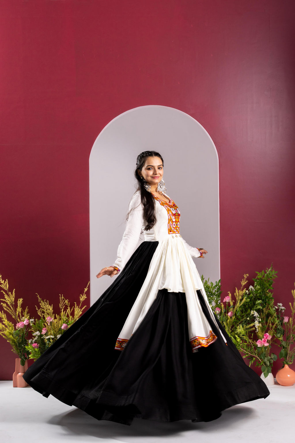 Gamthi Work Rayon Gown