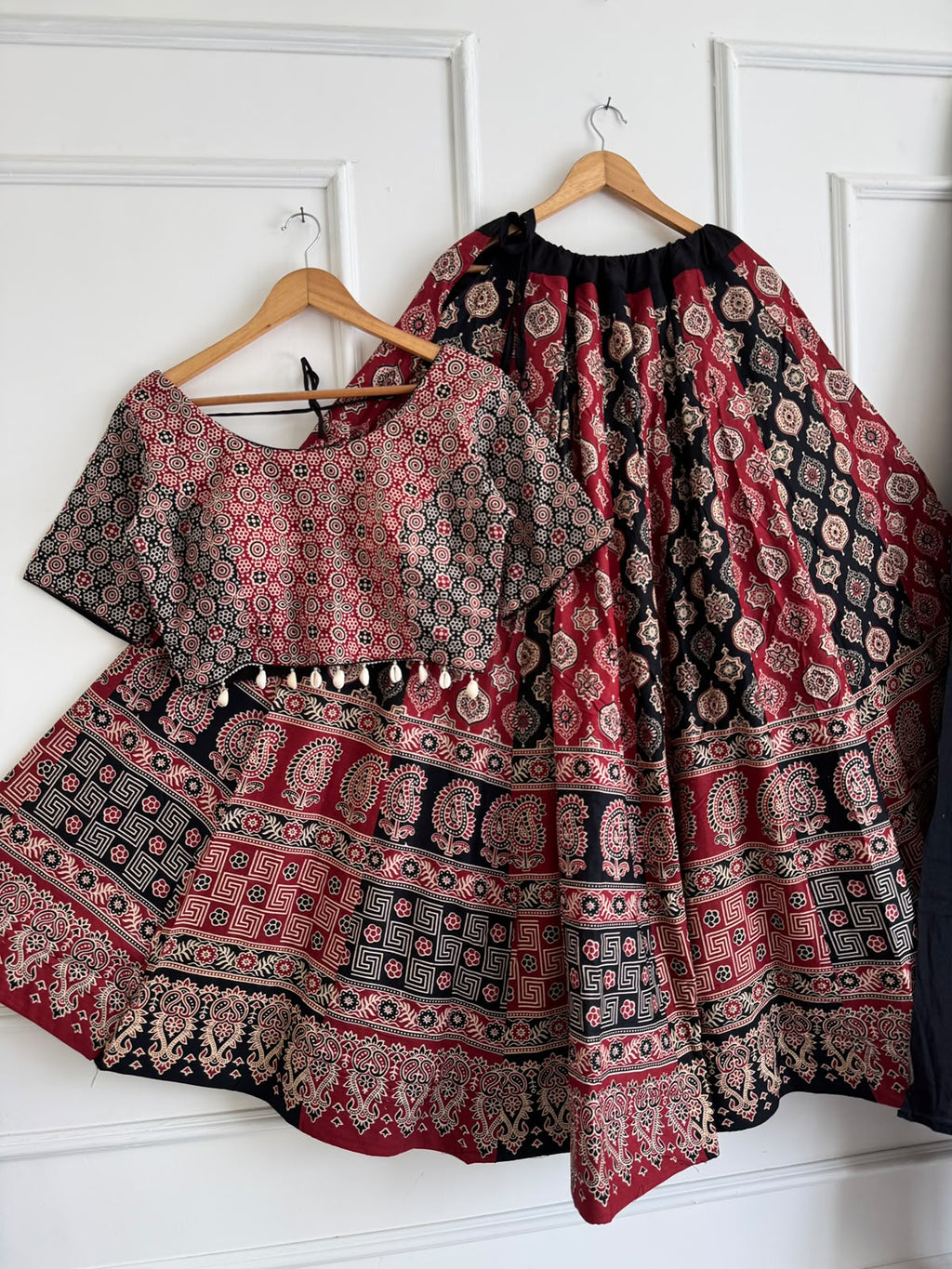 Ajrakh Cotton Lehenga Choli