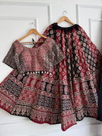 Ajrakh Cotton Lehenga Choli