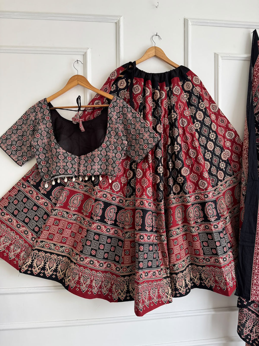 Ajrakh Cotton Lehenga Choli