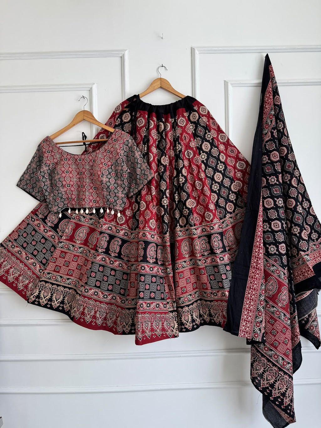 Ajrakh Cotton Lehenga Choli