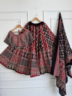 Ajrakh Cotton Lehenga Choli