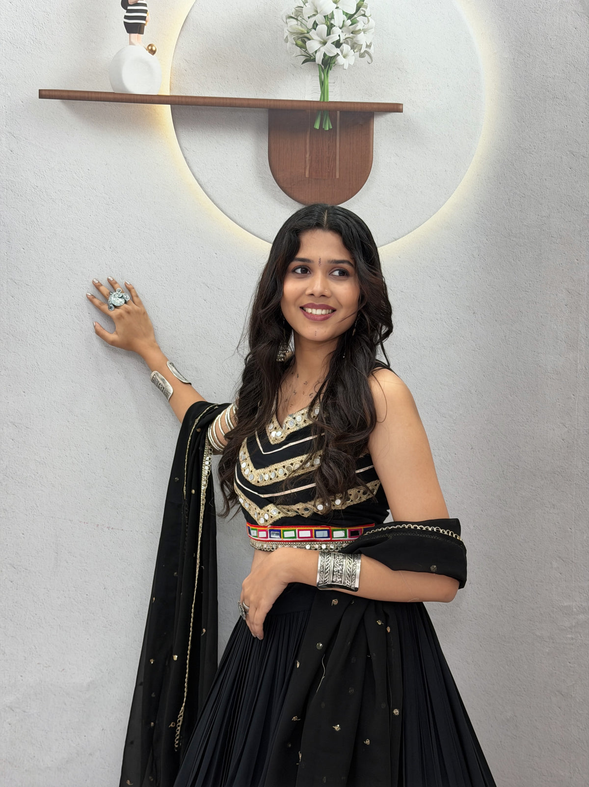 Heavy Gamthi Work Lehenga Choli