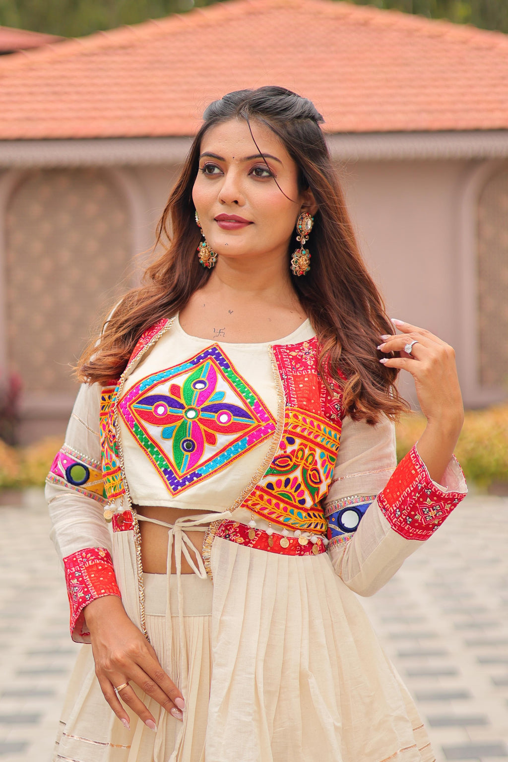 9-Meter Gamthi Work Lehenga Choli
