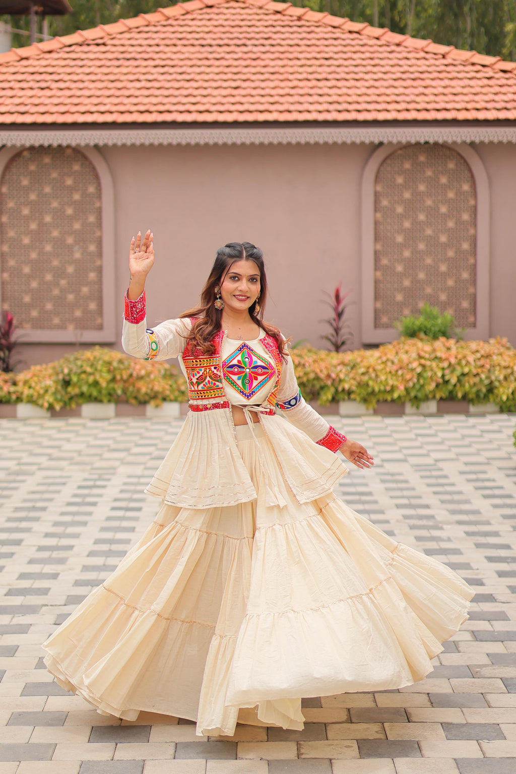 9-Meter Gamthi Work Lehenga Choli