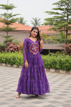 Navratri Special Gamthi Work Gown