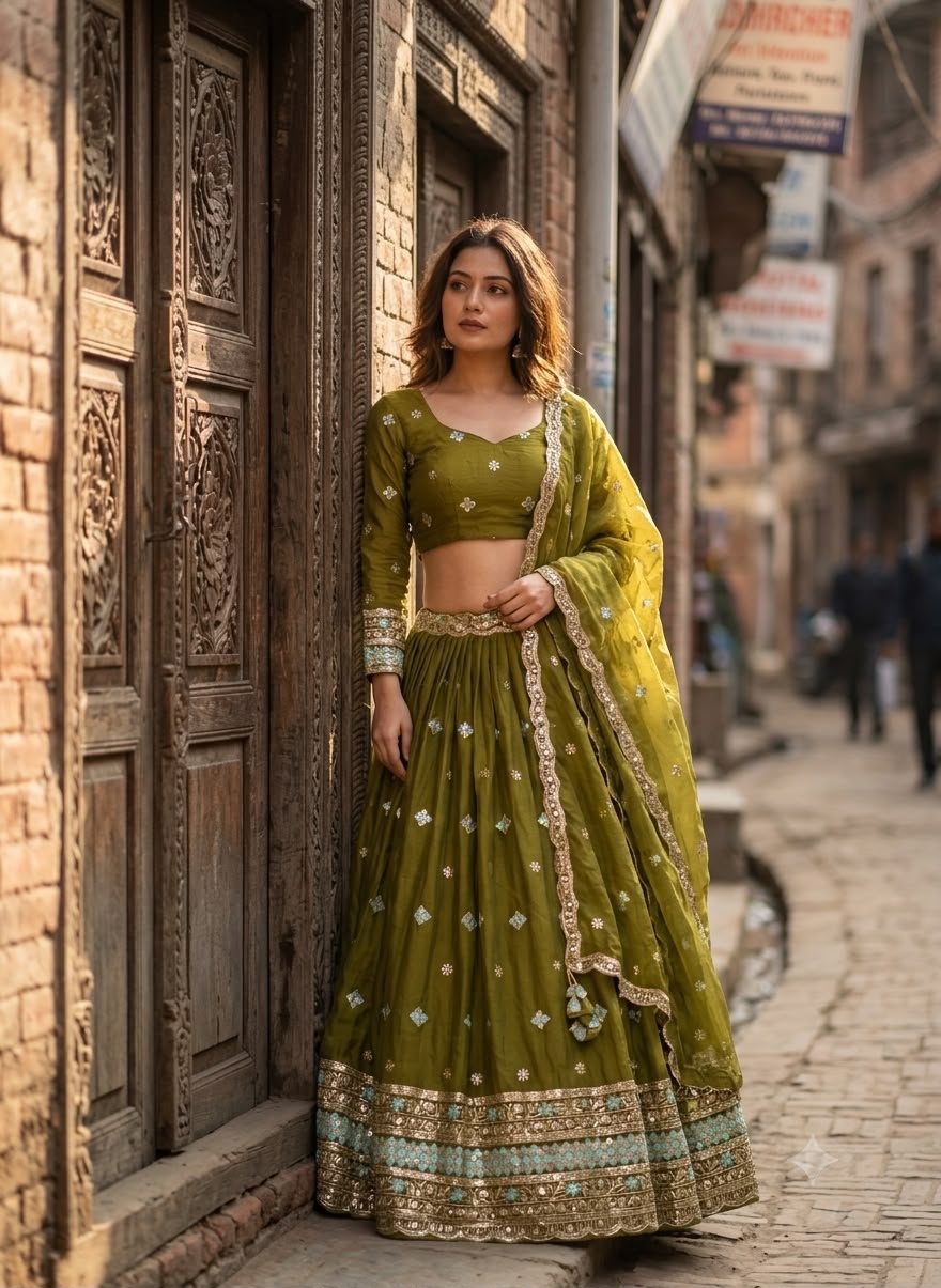 Fendy Silk Lehenga Choli with Dupatta
