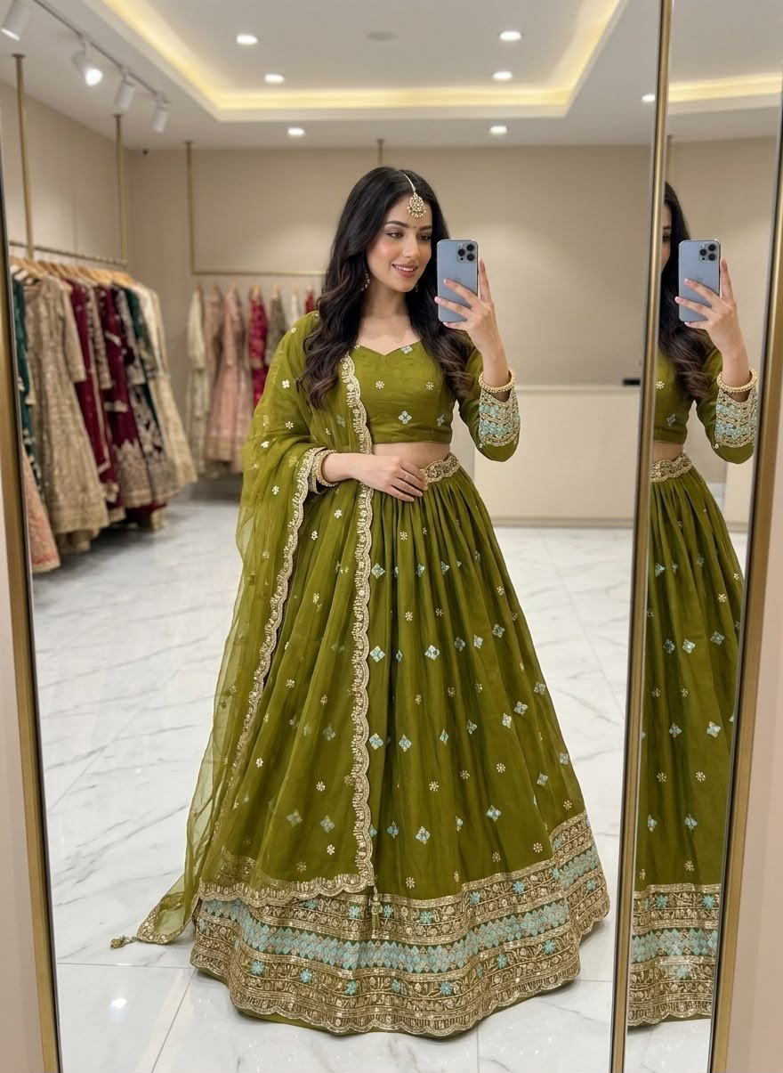 Fendy Silk Lehenga Choli with Dupatta