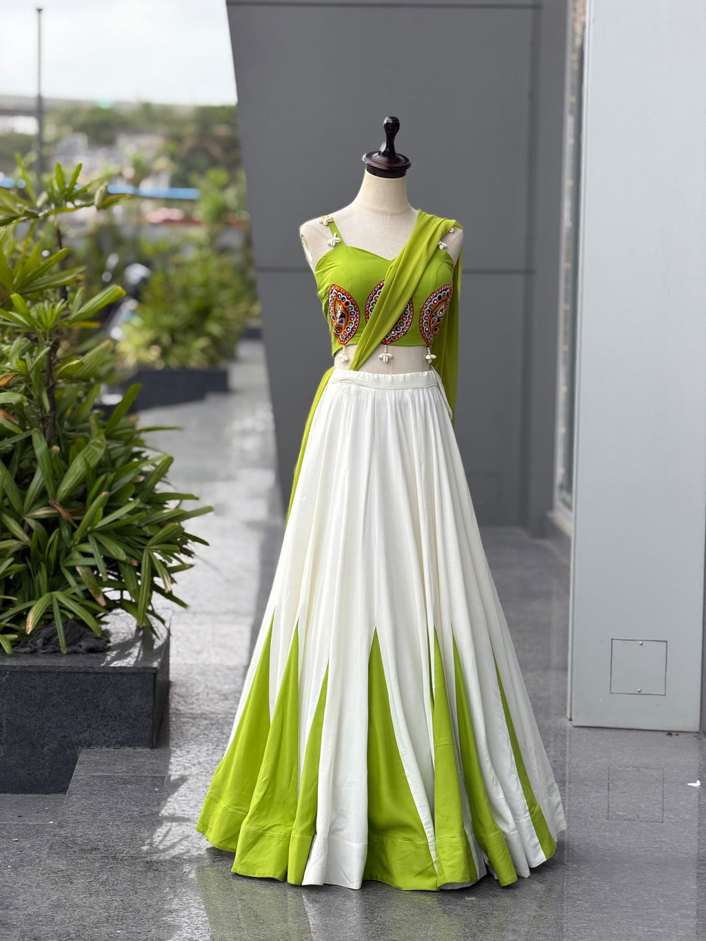 Mirror Pearl Lehenga