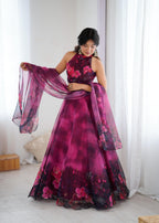 Pure Organza Jari Work Lehenga Choli