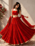Georgette Flair Lehenga