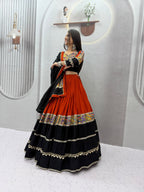 Cotton Mirror Lehenga