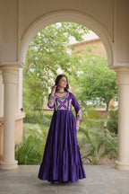 Navratri Mirror Work Gown