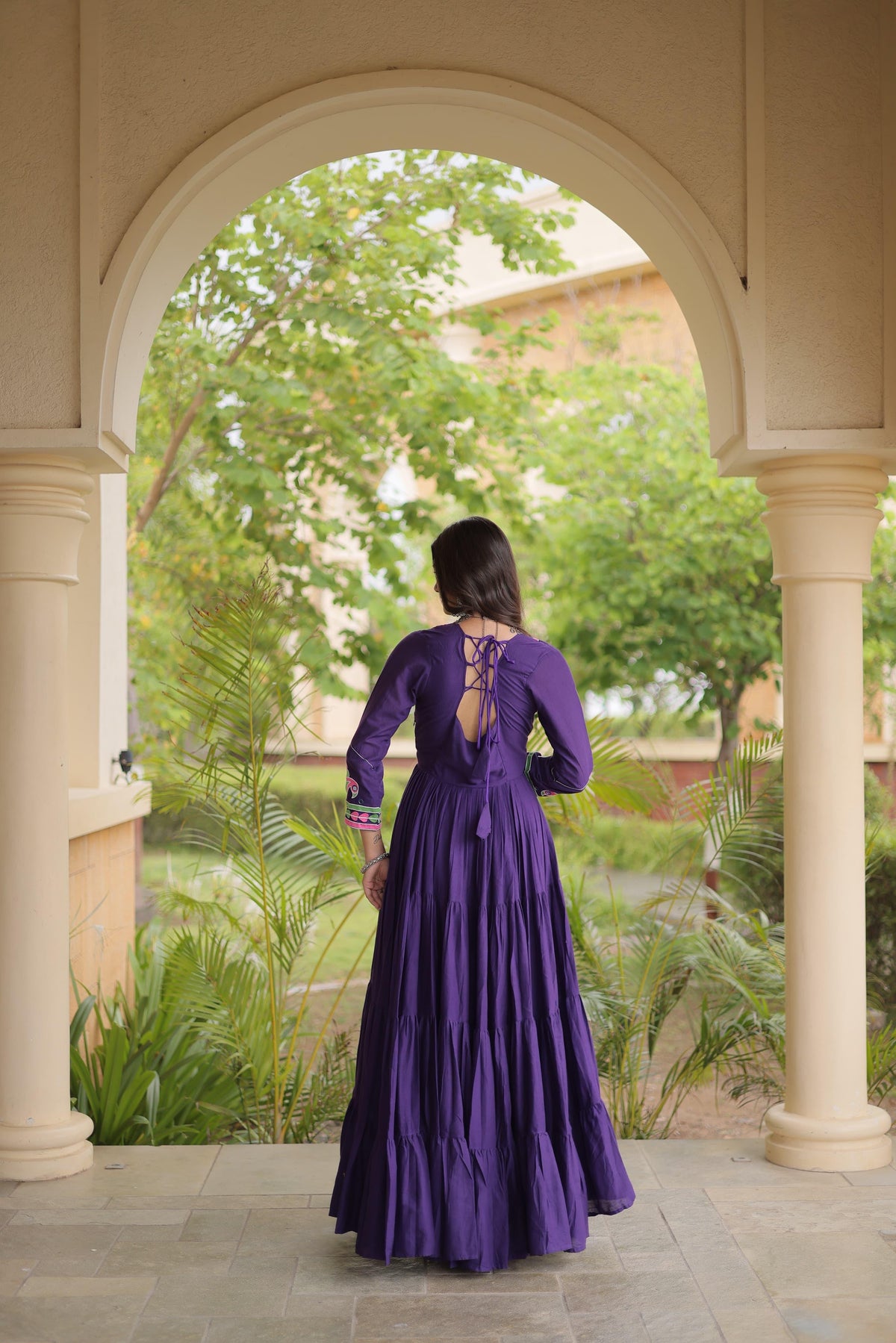 Navratri Mirror Work Gown