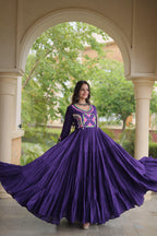 Navratri Mirror Work Gown