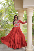 Navratri Mirror Work Gown