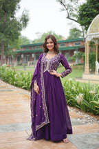 Blooming Sequins Designer Gown