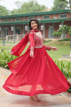 Blooming Sequins Designer Gown