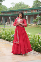 Blooming Sequins Designer Gown