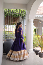 Kutchi Gamthi Mirror Work Gown
