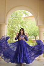 Bandhani Kutchi Patchwork Gown