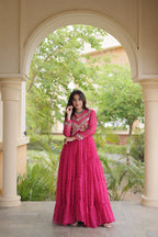 Bandhani Kutchi Patchwork Gown