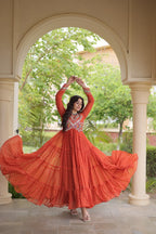Bandhani Kutchi Patchwork Gown