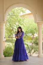Bandhani Kutchi Patchwork Gown