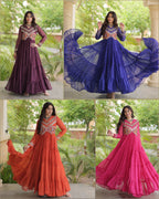 Bandhani Kutchi Patchwork Gown