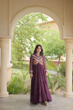 Bandhani Kutchi Patchwork Gown