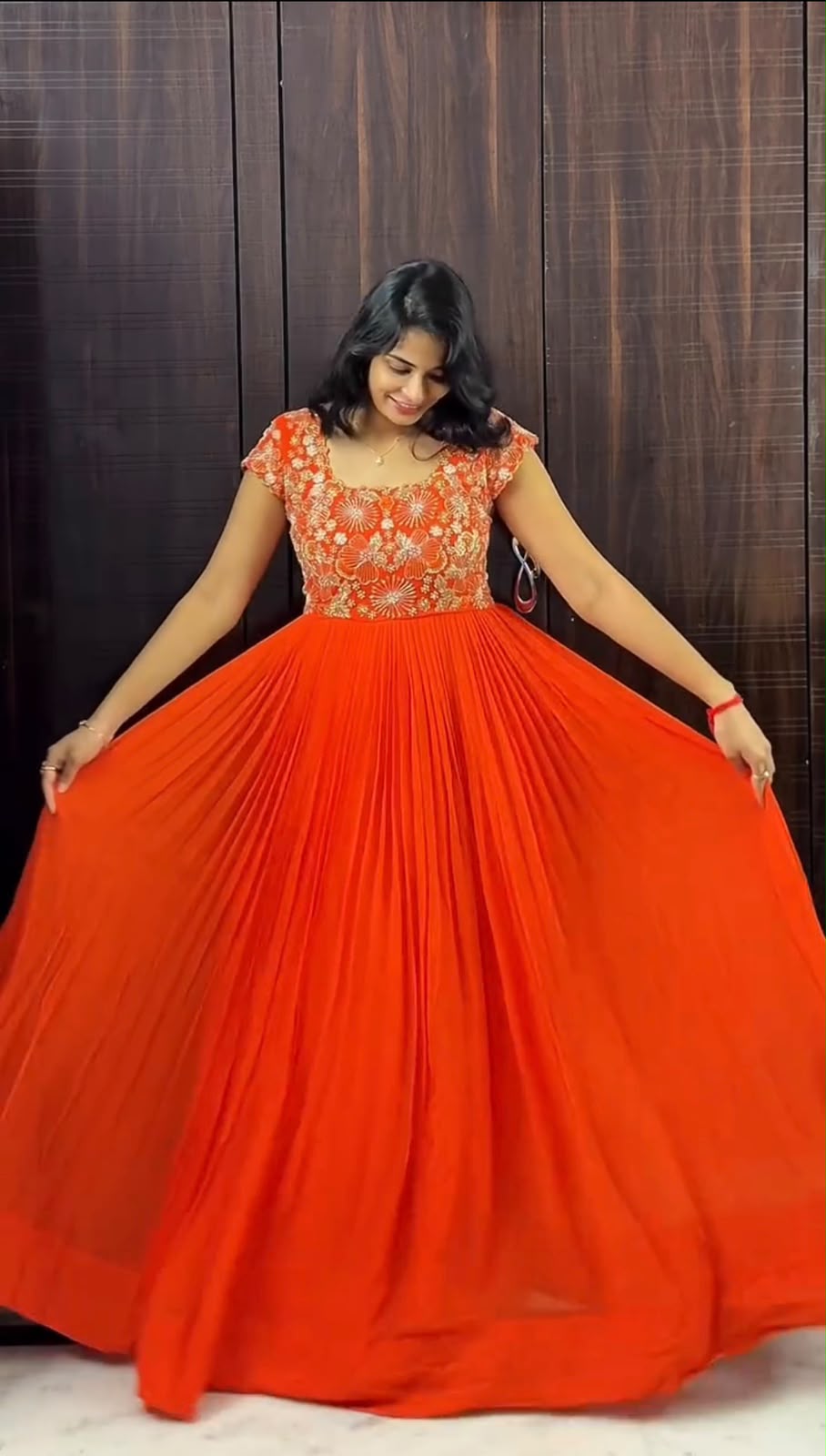 Maggam Work Gown with Dupatta