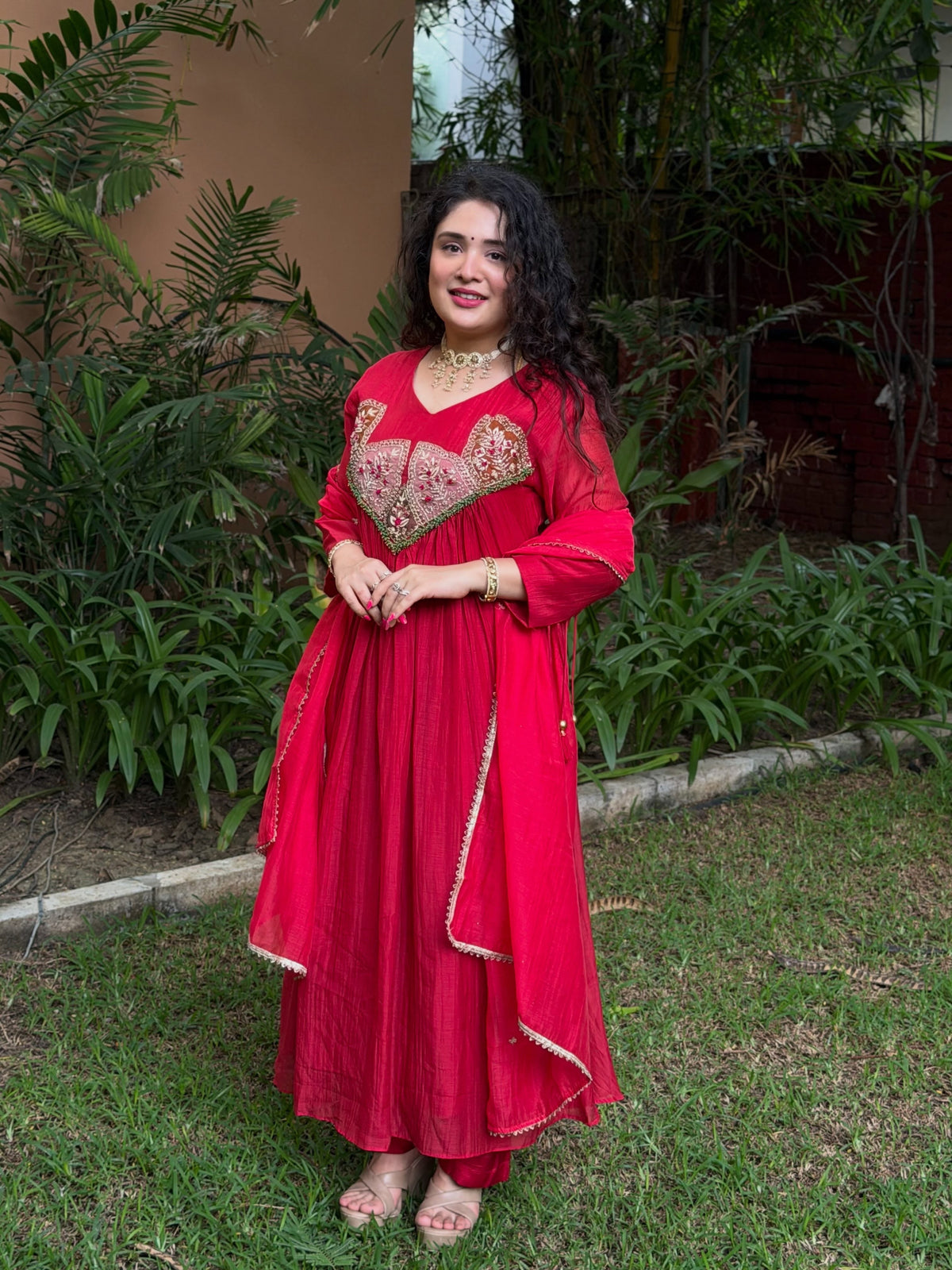 Embroidered Mal Sandhery 3-Piece Set