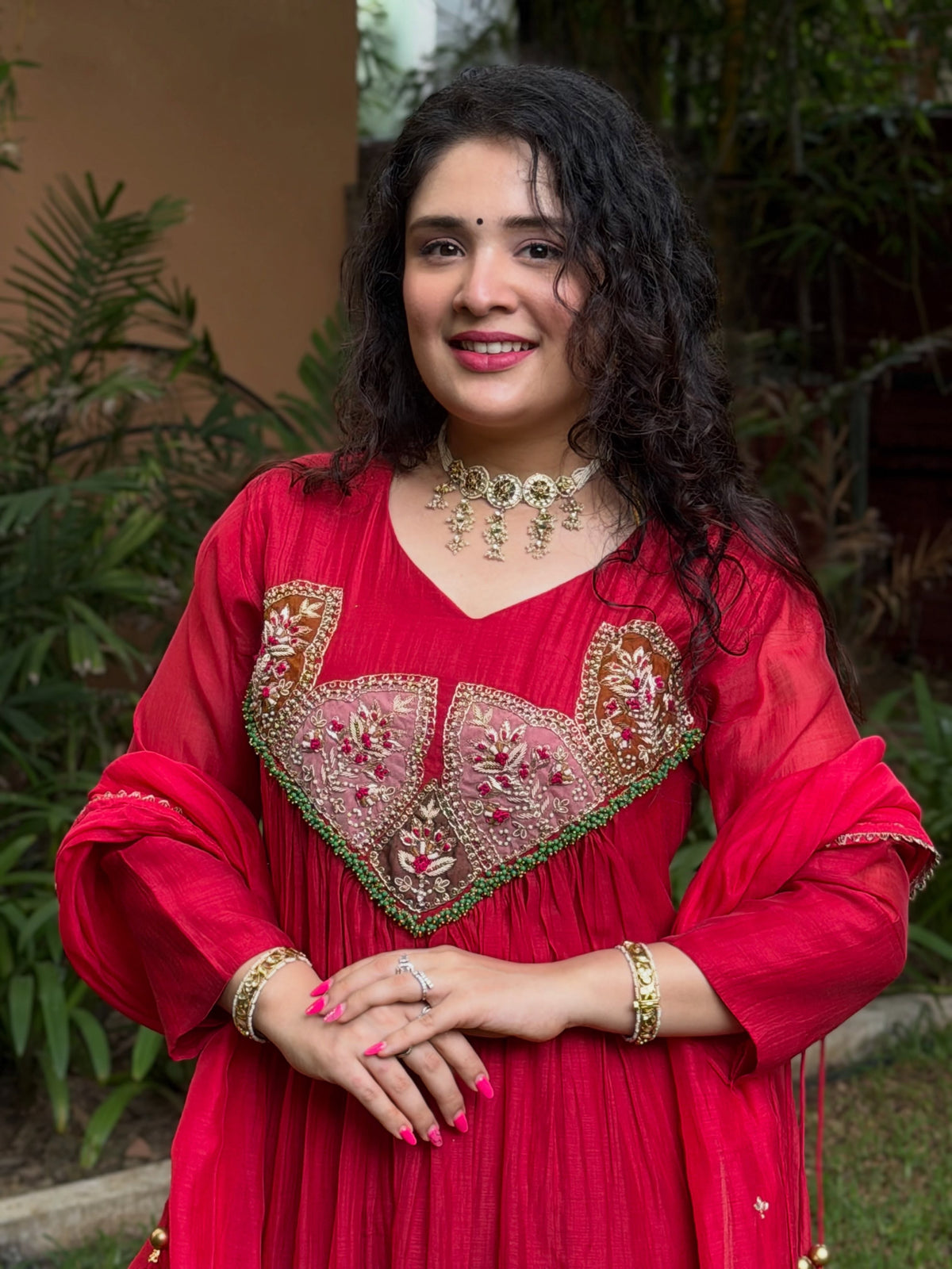 Embroidered Mal Sandhery 3-Piece Set