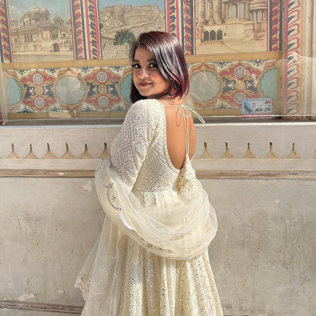 Fox Georgette Party Gown Set