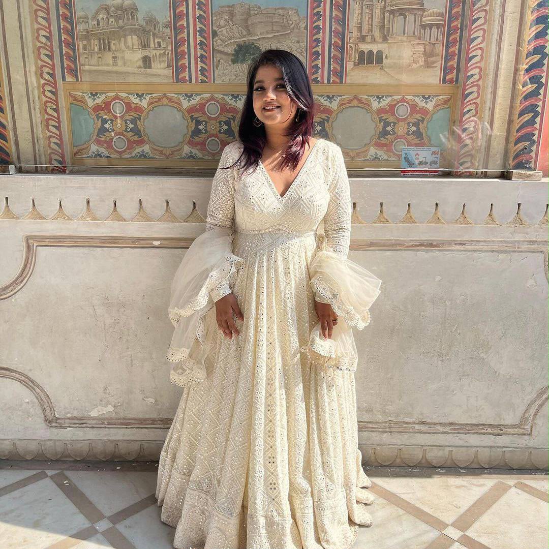 Fox Georgette Party Gown Set