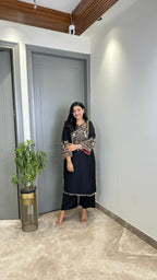 Elegant Embroidered Kurti Pant Set