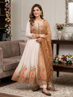 Handwork Fox Georgette Gown Set