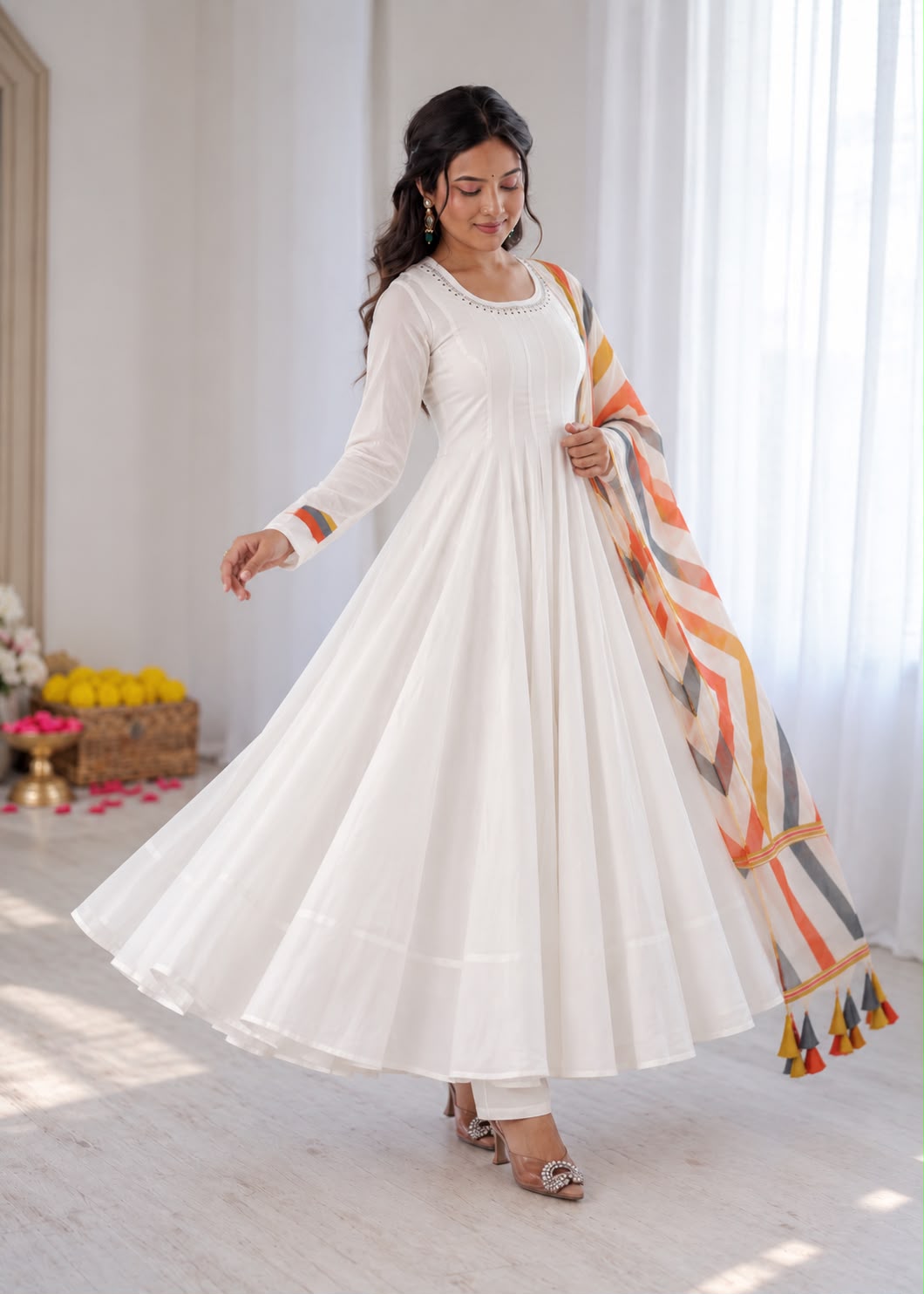 Elegant Mal Cotton Suit Set