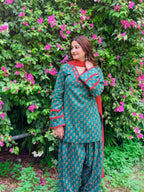 Elegant Crepe Silk Farshi Pant Set