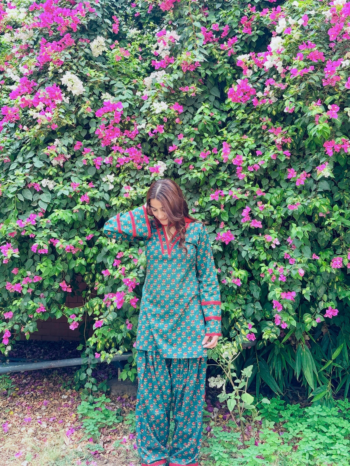 Elegant Crepe Silk Farshi Pant Set