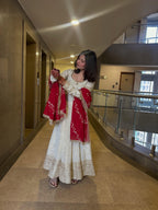 Chinon Silk Embroidered Suit Set