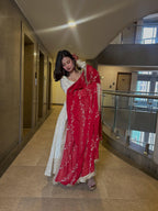 Chinon Silk Embroidered Suit Set