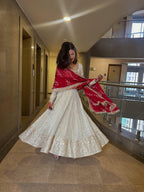 Chinon Silk Embroidered Suit Set