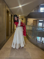 Chinon Silk Embroidered Suit Set