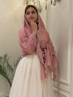 Georgette Embroidered Gown Set
