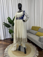 Elegant Chinon Silk Anarkali Set