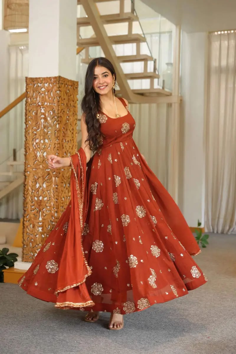 Elegant Karishma Silk Anarkali Set