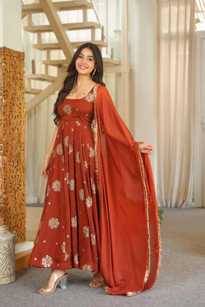 Elegant Karishma Silk Anarkali Set