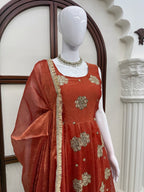 Elegant Karishma Silk Anarkali Set