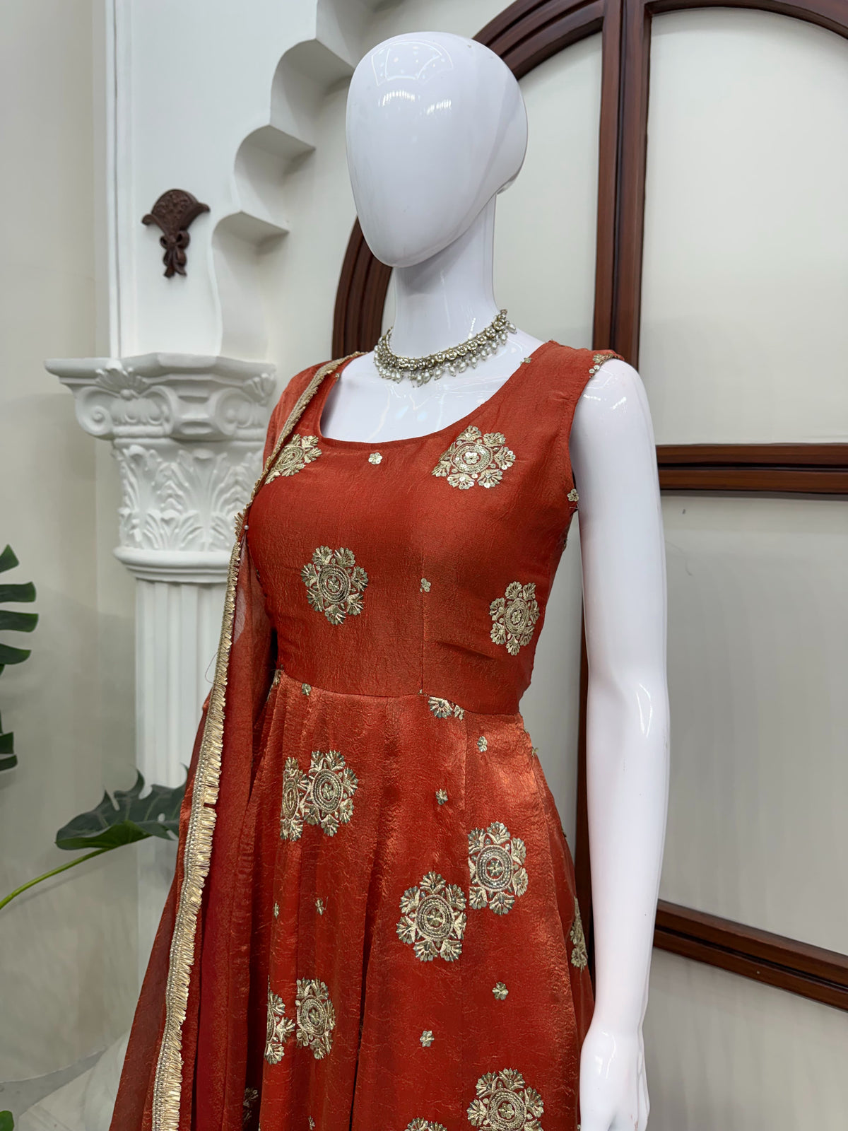 Elegant Karishma Silk Anarkali Set